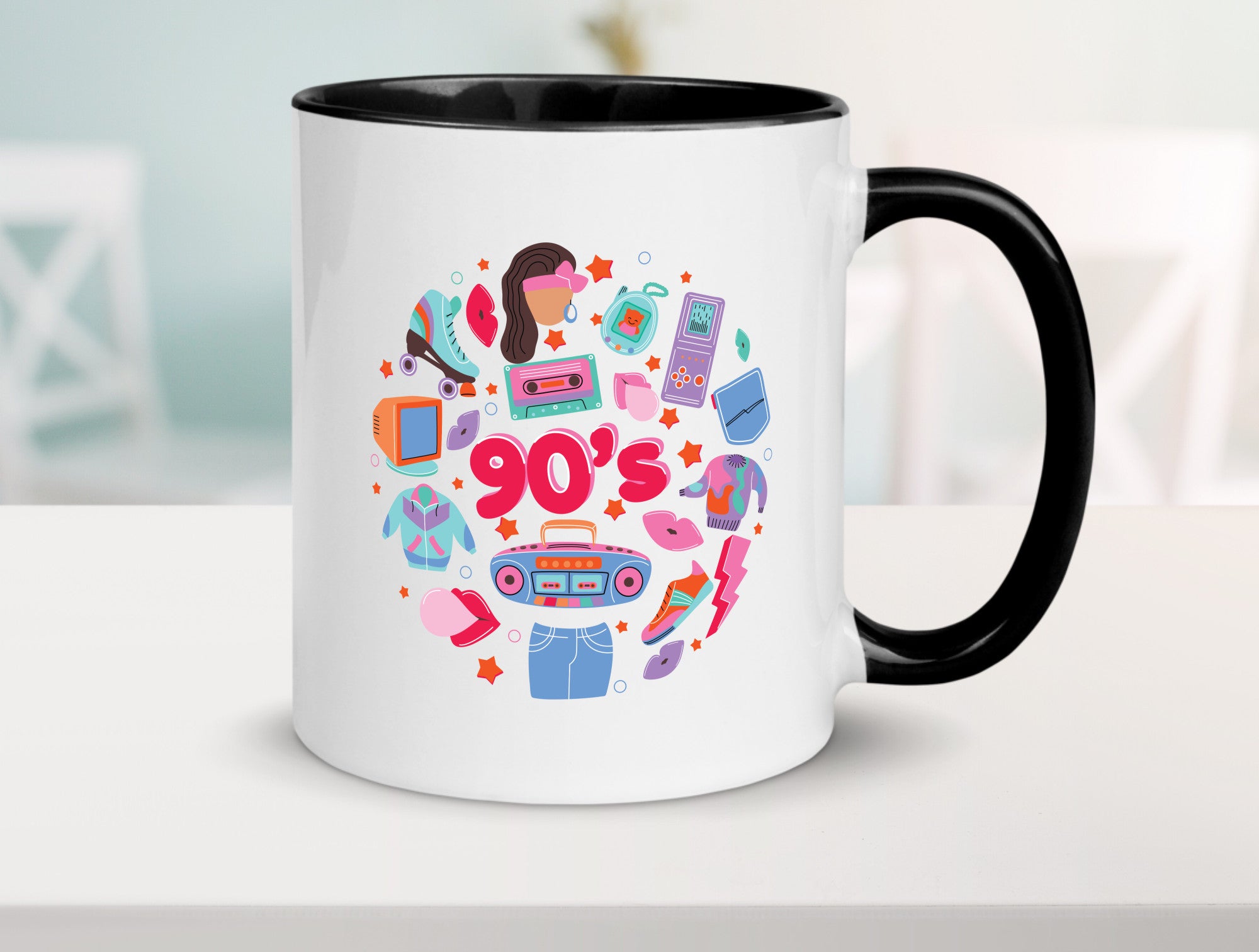 90er Jahre | Alte Zeit Nostalgie Humor Geschenkidee Tasse