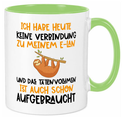 Tatenvolumen aufgebraucht | Spruch Humor Faultier Tierliebhaber Geschenkidee