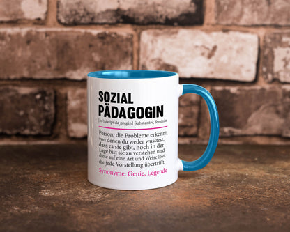 Sozialpädagogin | Spruch lustig Humor Pädagogin v2 Geschenkidee Geschenk Tasse