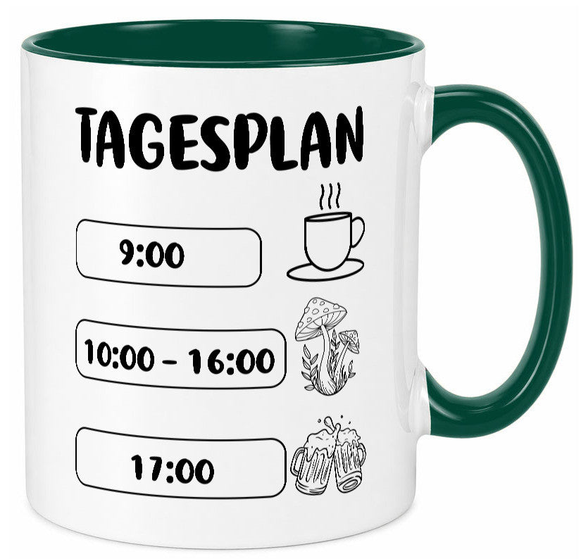 Tagesplan Pilzsammler | Pilze Wald v2 Geschenk Humor Geschenkidee lustiger