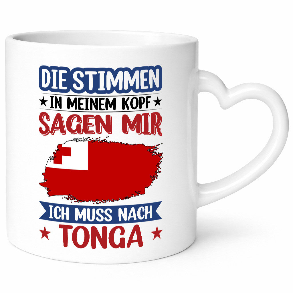 Tonga | Urlaub Stimmen in meinem Kopf Traumland lustiger Spruch Geschenk Humor
