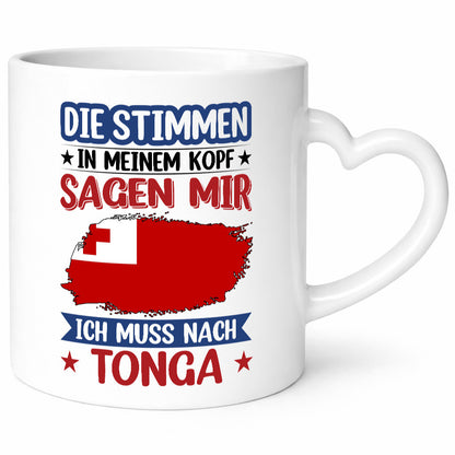 Tonga | Urlaub Stimmen in meinem Kopf Traumland lustiger Spruch Geschenk Humor
