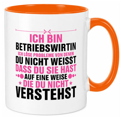 Löse Probleme: Betriebswirtin | Betriebswirtschaft Geschenkidee Humor Tasse