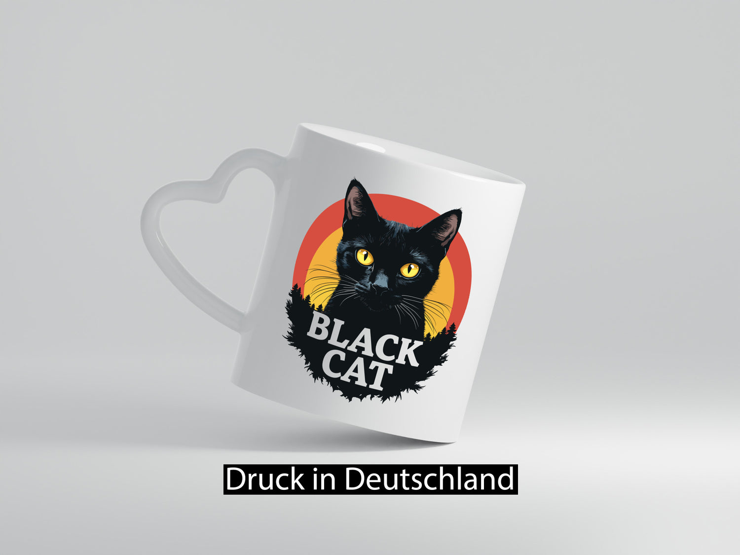 Black Cat | Schwarze Katze Böse Humor Tierliebhaber Geschenkidee Tasse