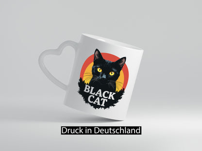 Black Cat | Schwarze Katze Böse Humor Tierliebhaber Geschenkidee Tasse