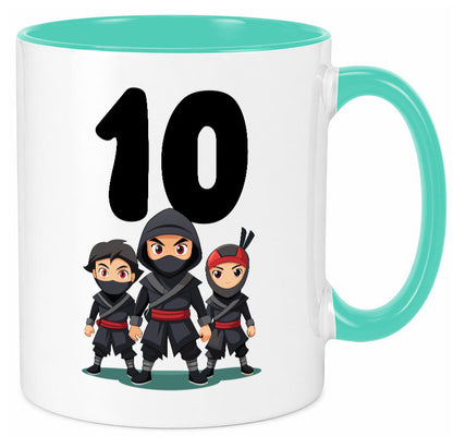 10. Geburtstag | 10 Jahre Ninja Humor Geschenkidee Tasse