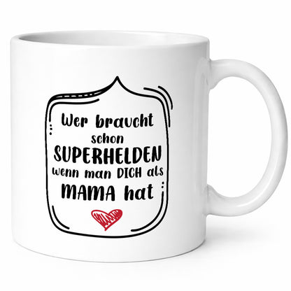 Mama ist die beste | kann alles Muttertag Humor Familie Geschenkidee Tasse