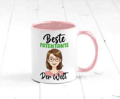 Beste Patentante | Tante lustiger Spruch Geschenk Humor Geschenkidee Tasse