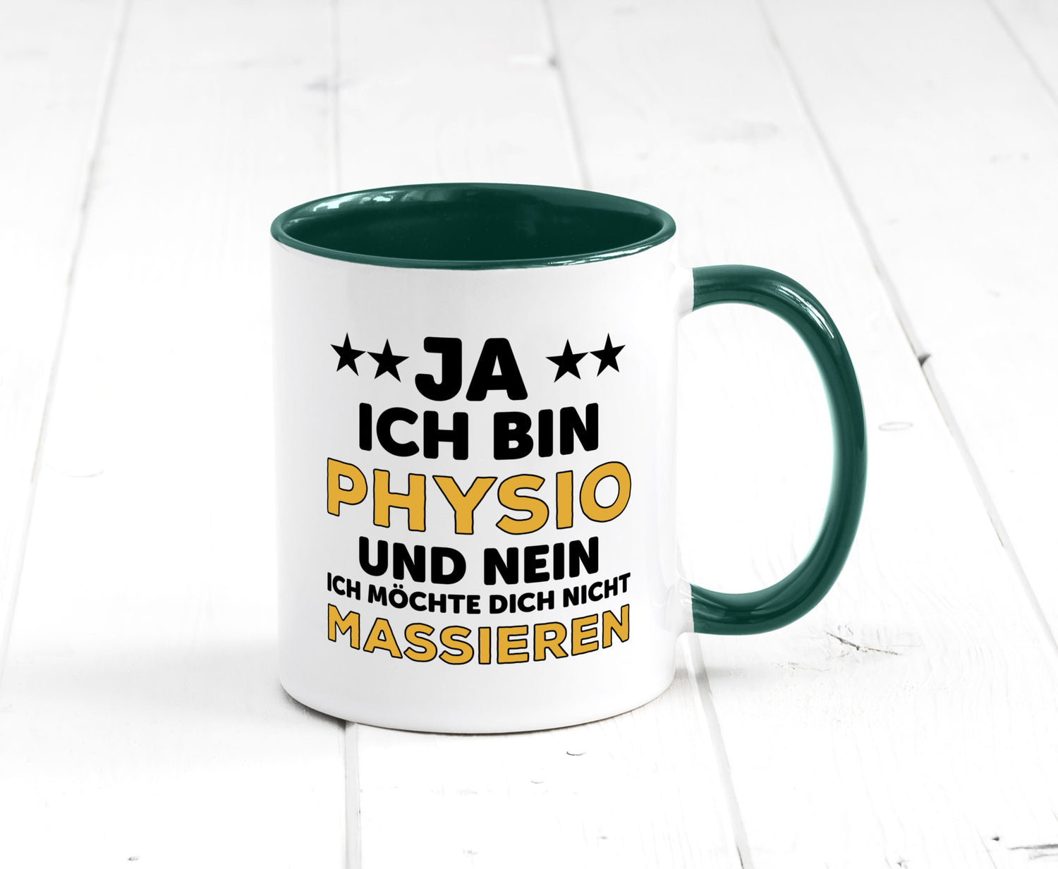 Ich bin Physio | lustige Spruch Tasse Physiotherapeut Geschenkidee Humor