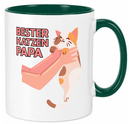 Bester Katzenpapa | Katze Gabel Geschenk Tierliebhaber Humor lustiger Spruch