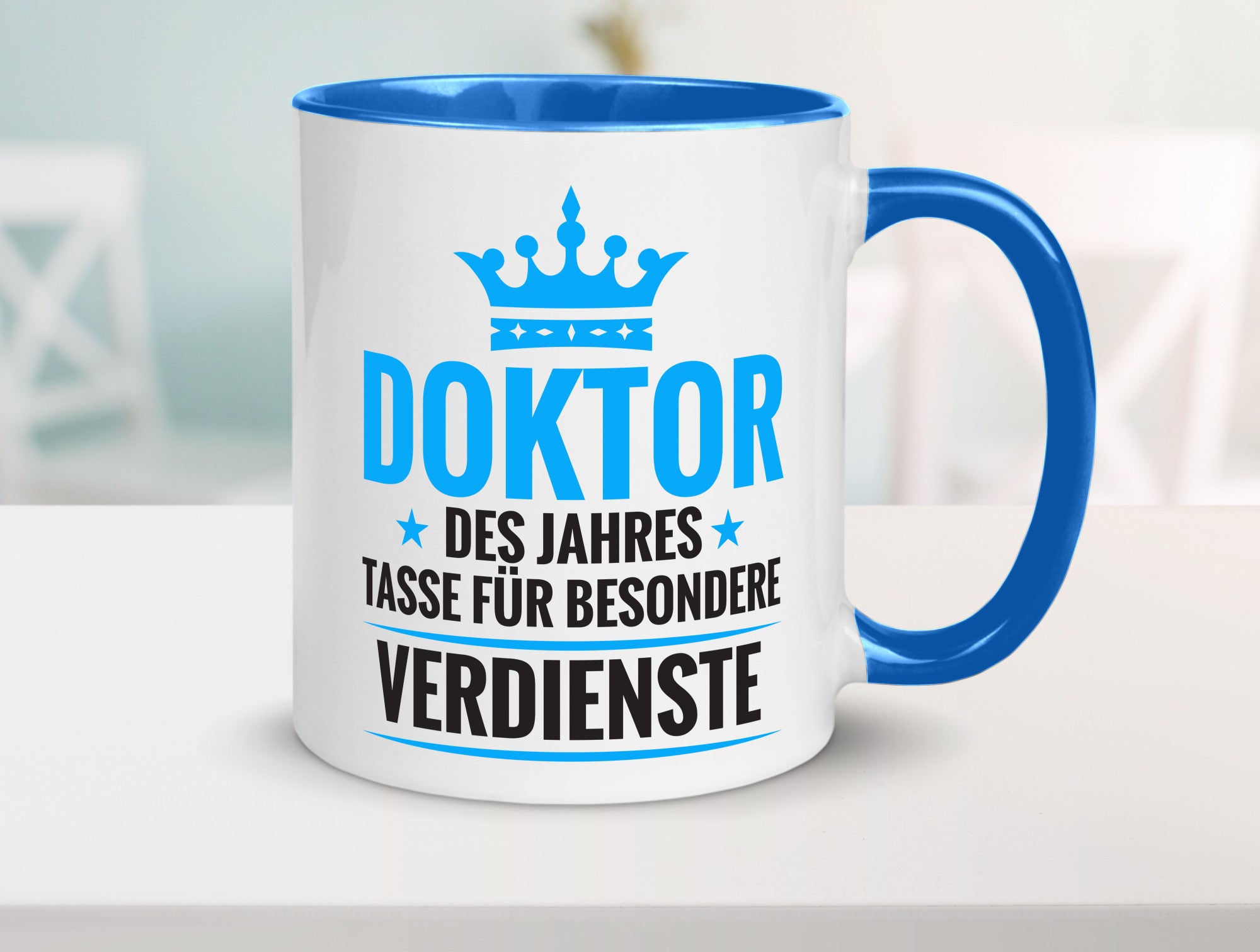 Besonderer Verdienst: Doktor | Doktorand Doktortitel Humor Geschenkidee Tasse