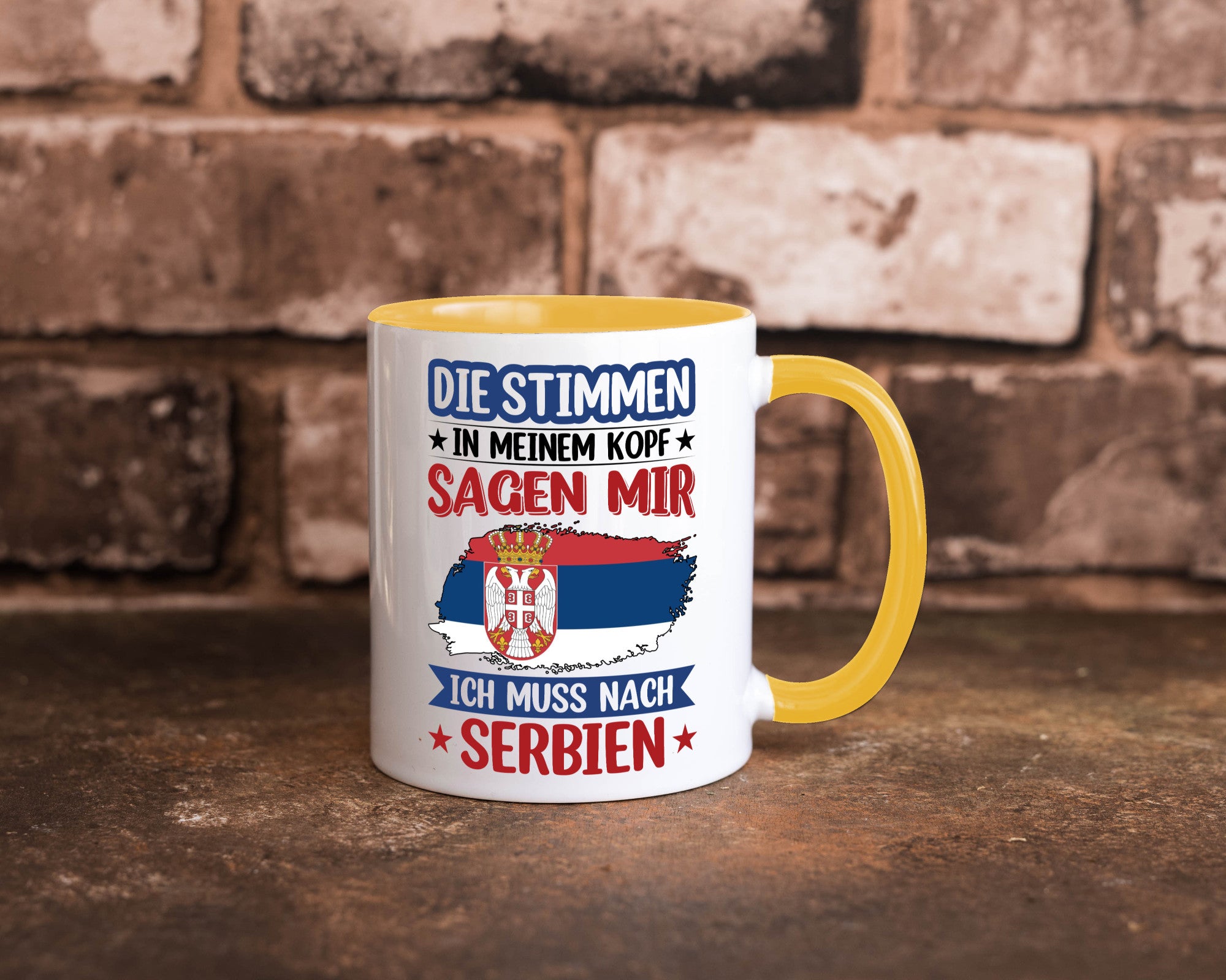 Serbien | Urlaub Stimmen in meinem Kopf Traumland v2 Geschenk Humor