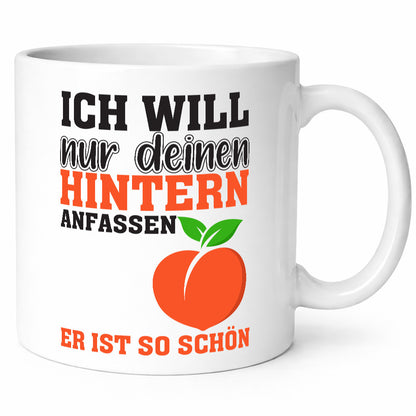 Pfirsichpo Spruch | Frauen Tasse Beziehung Hintern lustig Humor Geschenkidee