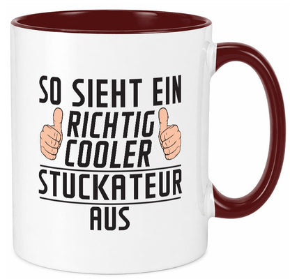 Richtig Cooler Stuckateur | Innenausbau Beruf Geschenk Arbeit Kollegen Büro Tasse