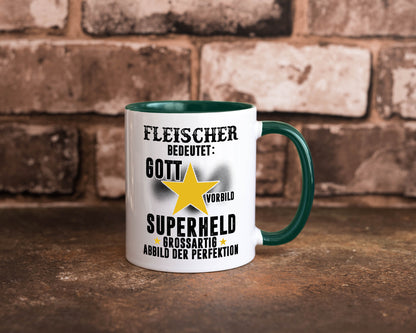 Bedeutung von Fleischer | Schlachterei lustig Humor Geschenkidee Geschenk Tasse
