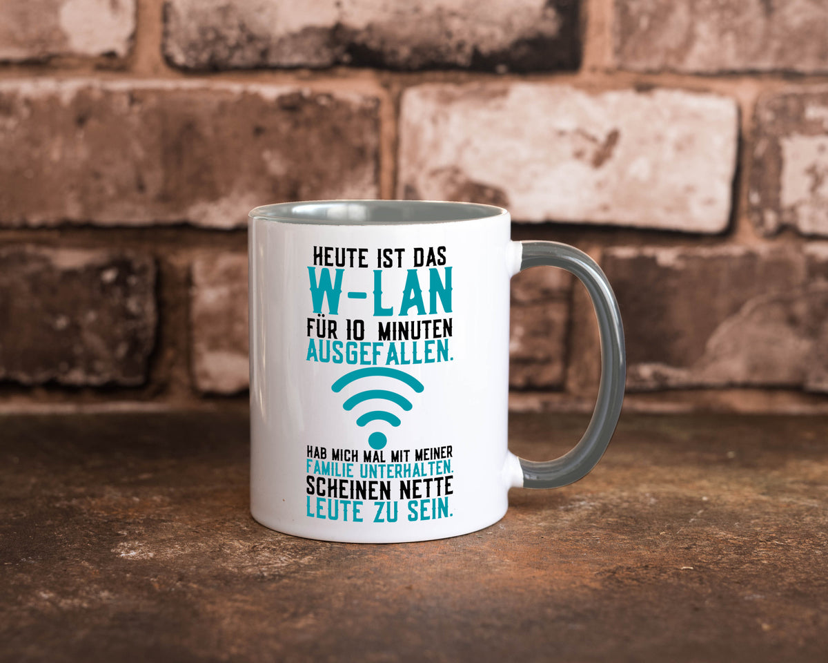 10 Minuten W-Lan Ausfall | Nerd Computer PC Gamer lustig Humor Geschenkidee Tasse