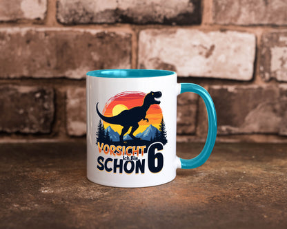 6. Geburtstag | 6 Jahre Dinosaurier Geschenkidee Humor Tasse