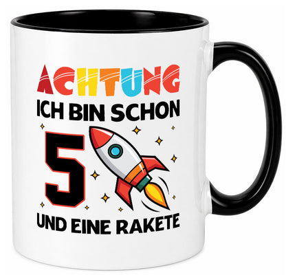5. Geburtstag | Rakete Weltraum 5 Jahre Galaxy lustig Geschenkidee Geschenk