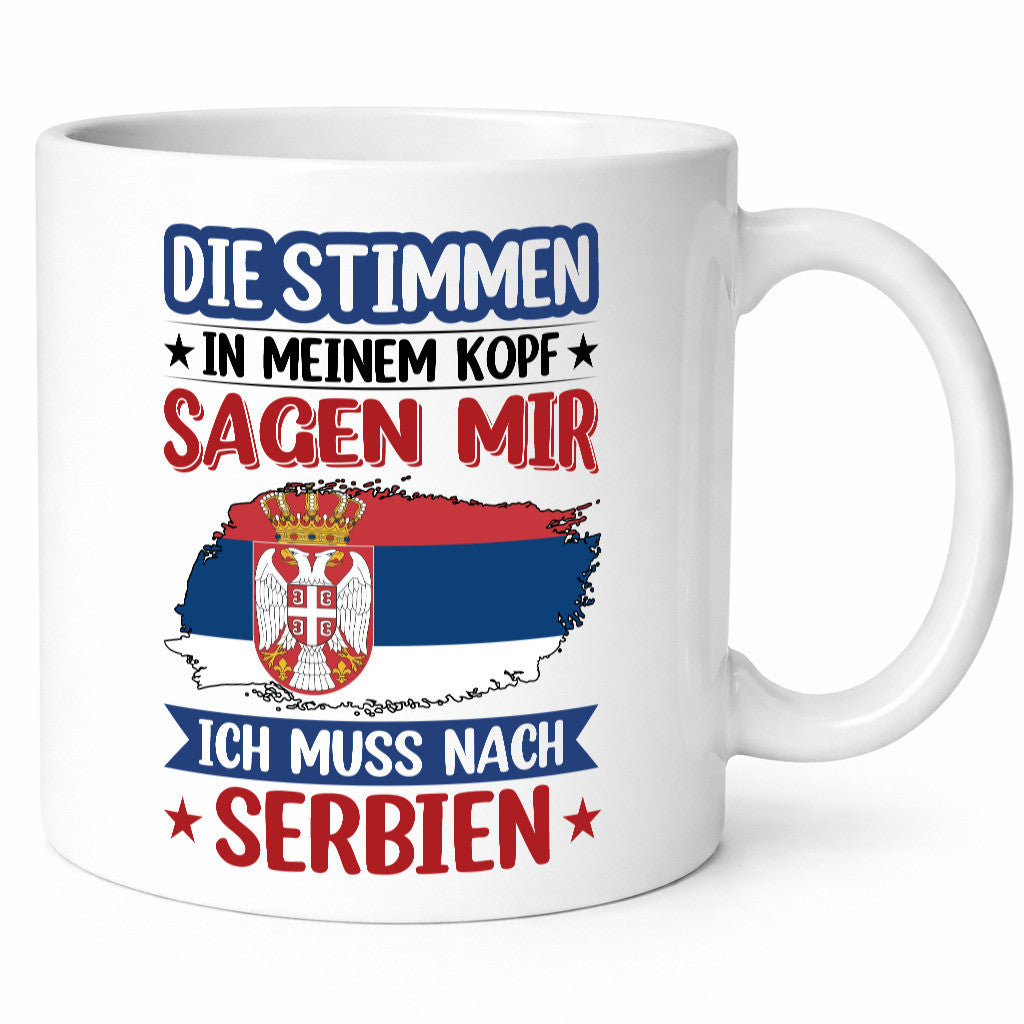 Serbien | Urlaub Stimmen in meinem Kopf Traumland v2 Geschenk Humor