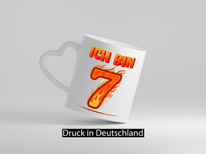 7. Geburtstag | 7 Jahre Drache lustig Geschenkidee Geschenk Tasse