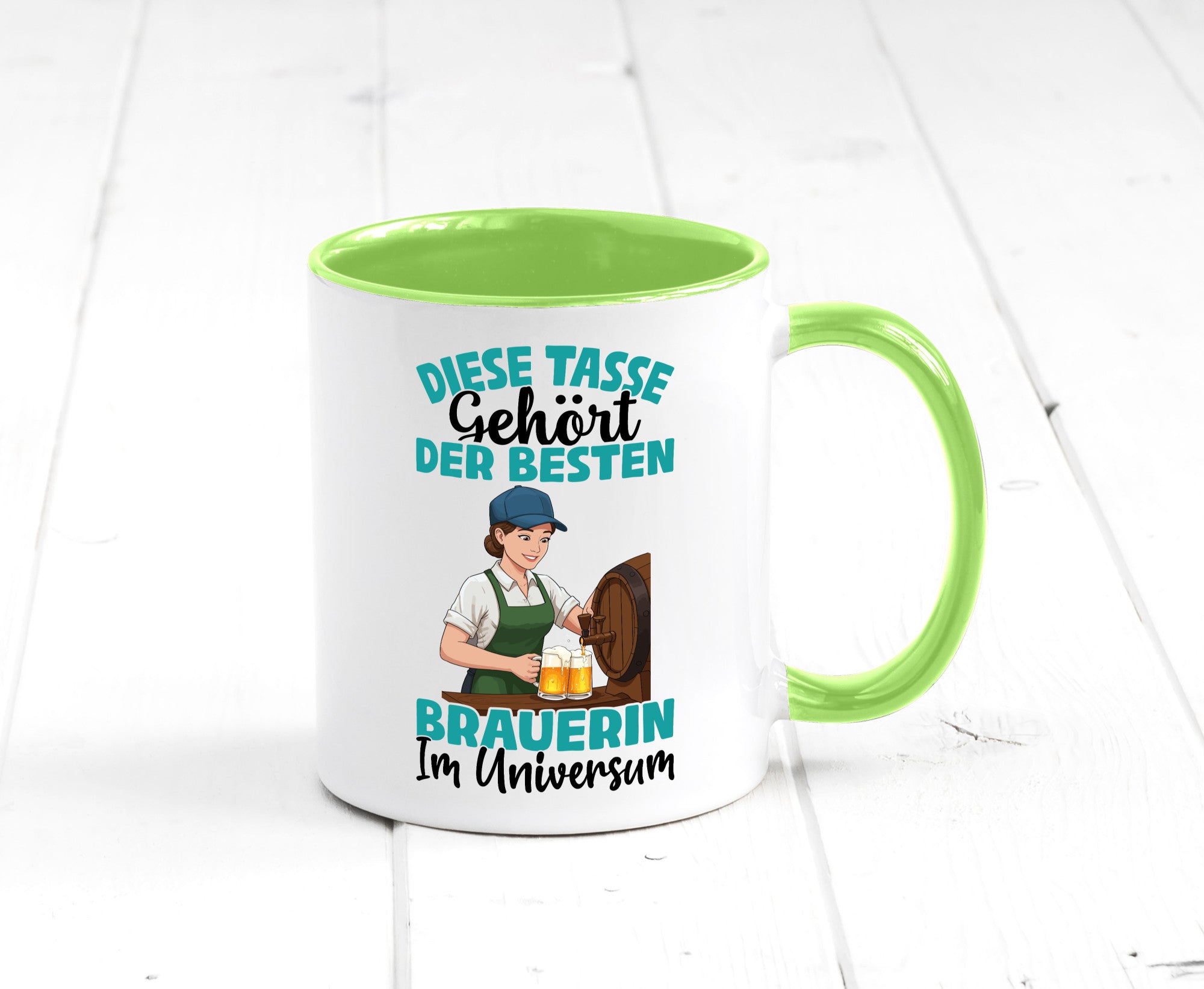 Im Universum: Brauerin | Bier Brauerei lustiger Spruch Geschenk Humor