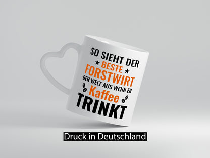 Kaffee trinkt: Forstwirt | Waldarbeiter lustiger Spruch Geschenk Arbeit