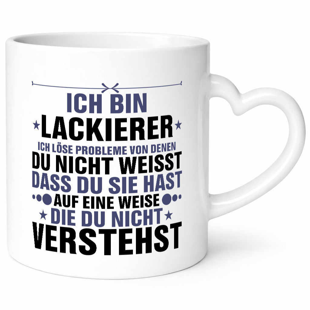 Löse Probleme: Lackierer | Definition lackieren v2 Humor Geschenkidee Tasse