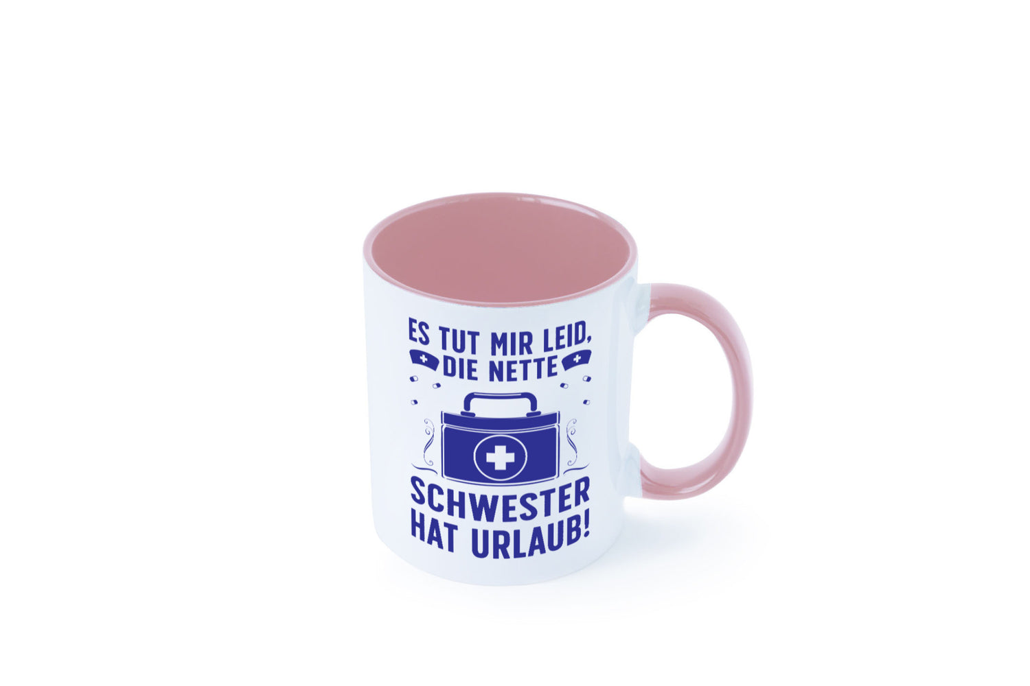 Nette Schwester hat Urlaub | Arztkoffer Tabletten lustiger Spruch Geschenk