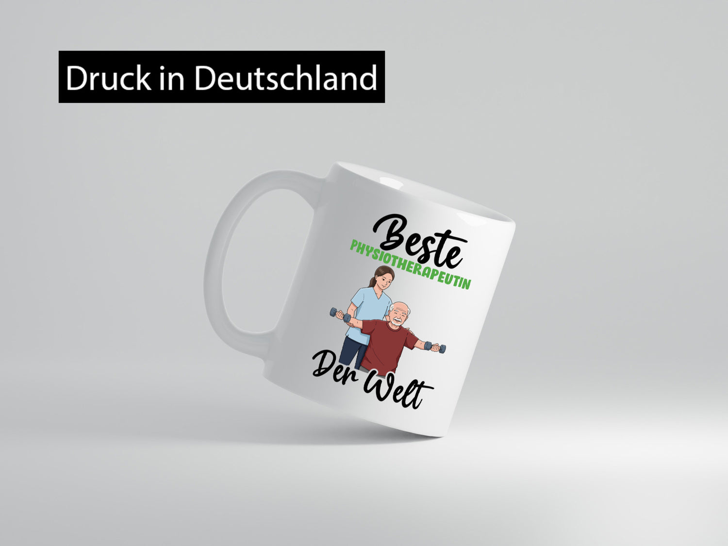 Beste Physiotherapeutin v3 lustig Humor Geschenkidee Geschenk Tasse