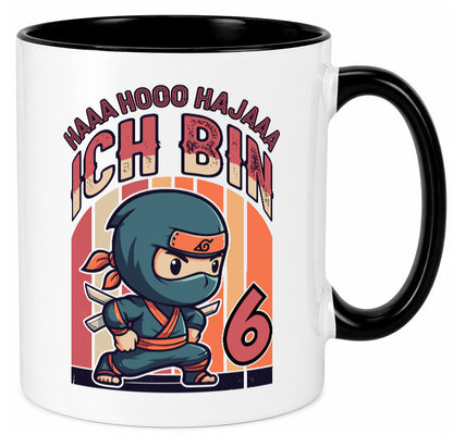 6. Geburtstag | Ninja Junge 6 Jahre Humor Geschenkidee Tasse