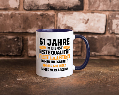 51 Jahre im Dienst | Jubiläum Arbeit lustiger Spruch Geschenk Kollegen Büro