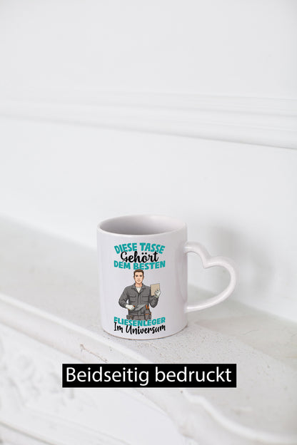 Im Universum: Fliesenleger | Fliesenlegen Bau Geschenk Humor Geschenkidee