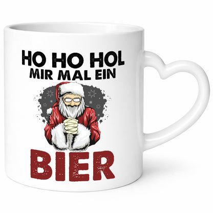 Ho Hol mir mal ein Bier | Weihnachten Geschenkidee Humor Tasse