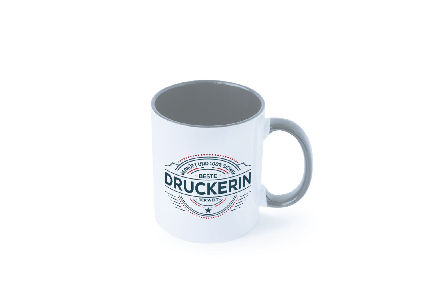Geprüft und sicher: Druckerin | Druckerei Print Medien lustig Humor