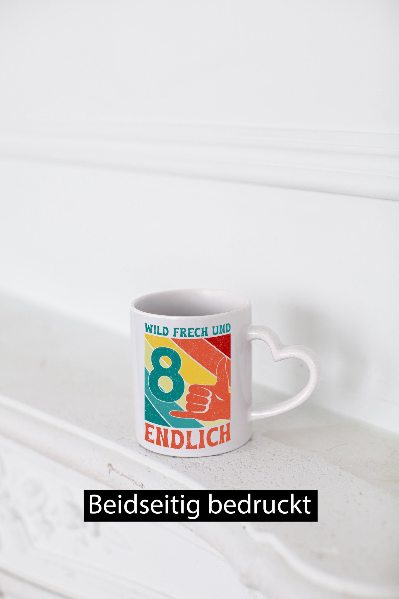 8. Geburtstag | 8 Jahre Wild und Frech Humor Geschenkidee Tasse
