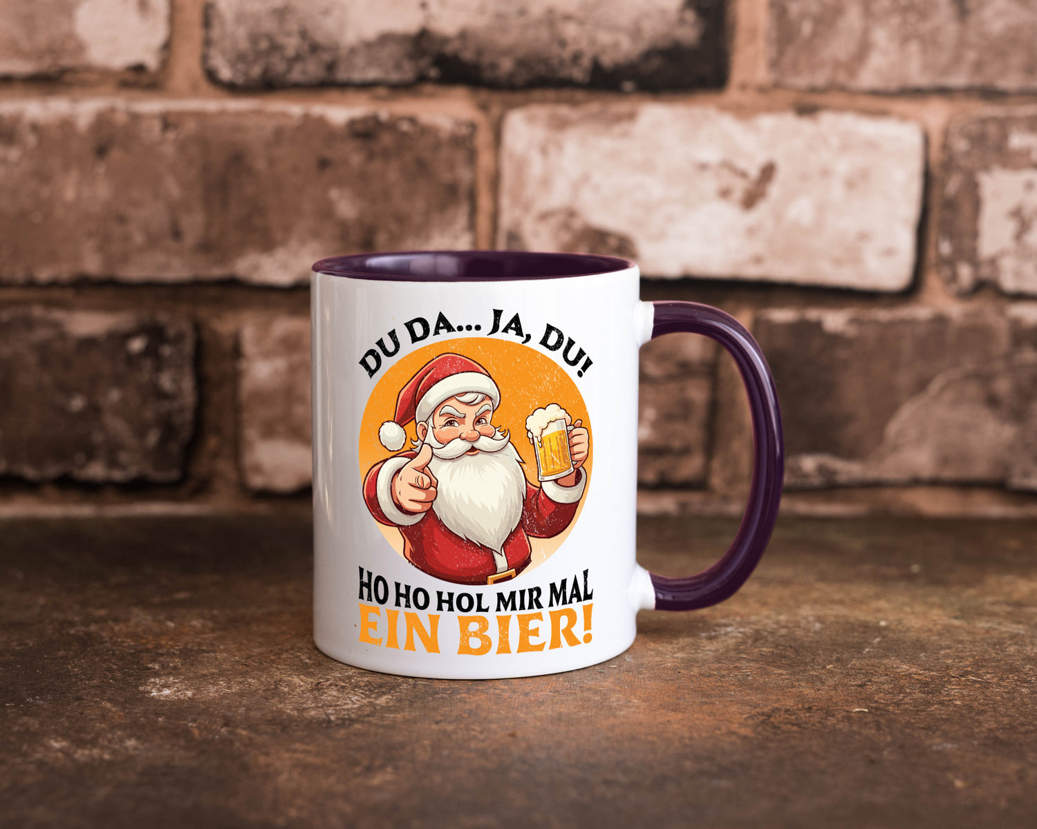 Hol mir mal ein Bier | Ugly Christmas Santa lustig Humor Geschenkidee Geschenk