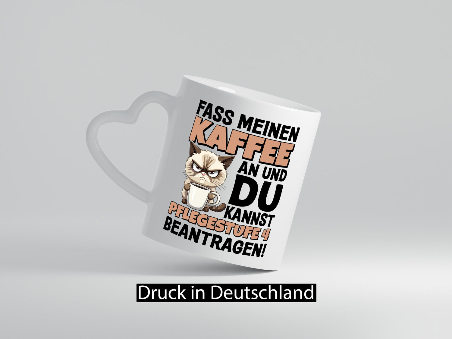 Fass meinen Kaffee an | Pflegestufe 4 Krankenschwester v4 Geschenk Humor