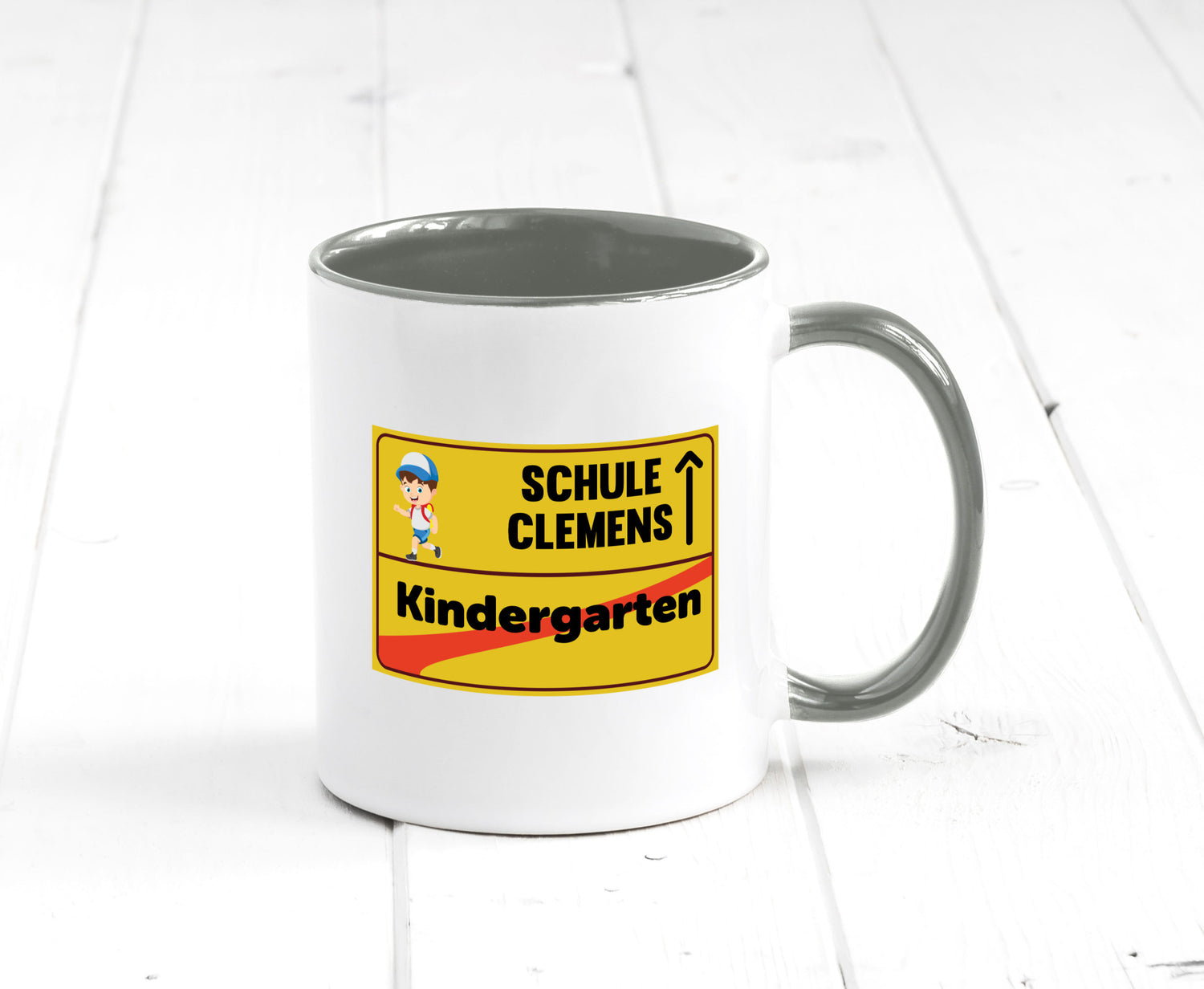 Bye Kindergarten | Schule Clemens Geschenkidee Humor Tasse