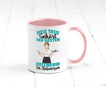 Im Universum: Kellnerin | Beruf kellnern Bedienung Geschenkidee Arbeit Kollegen