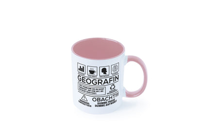 Achtung Probleme Geografin | Geografie Geschenkidee Humor Tasse