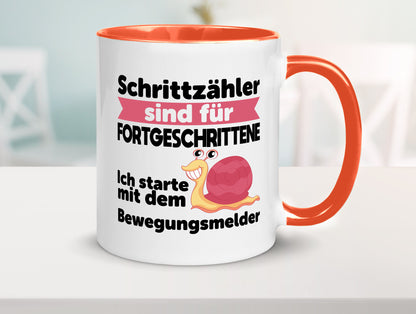 Schrittzähler Fortgeschrittene, Bewegungsmelder | Schnecke Geschenk Humor