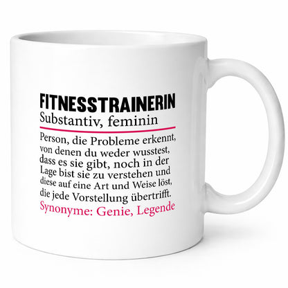 Fitnesstrainerin | Spruch Trainerin Sport Geschenkidee Humor Tasse