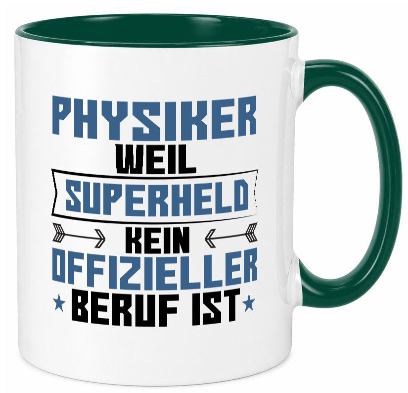 Superheld Physiker | Physik Geschenk Humor Geschenkidee lustiger Spruch Tasse