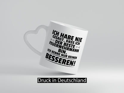 Der Beste Feuerwehrmann | Feuerwehr lustiger Spruch Geschenk Humor Geschenkidee