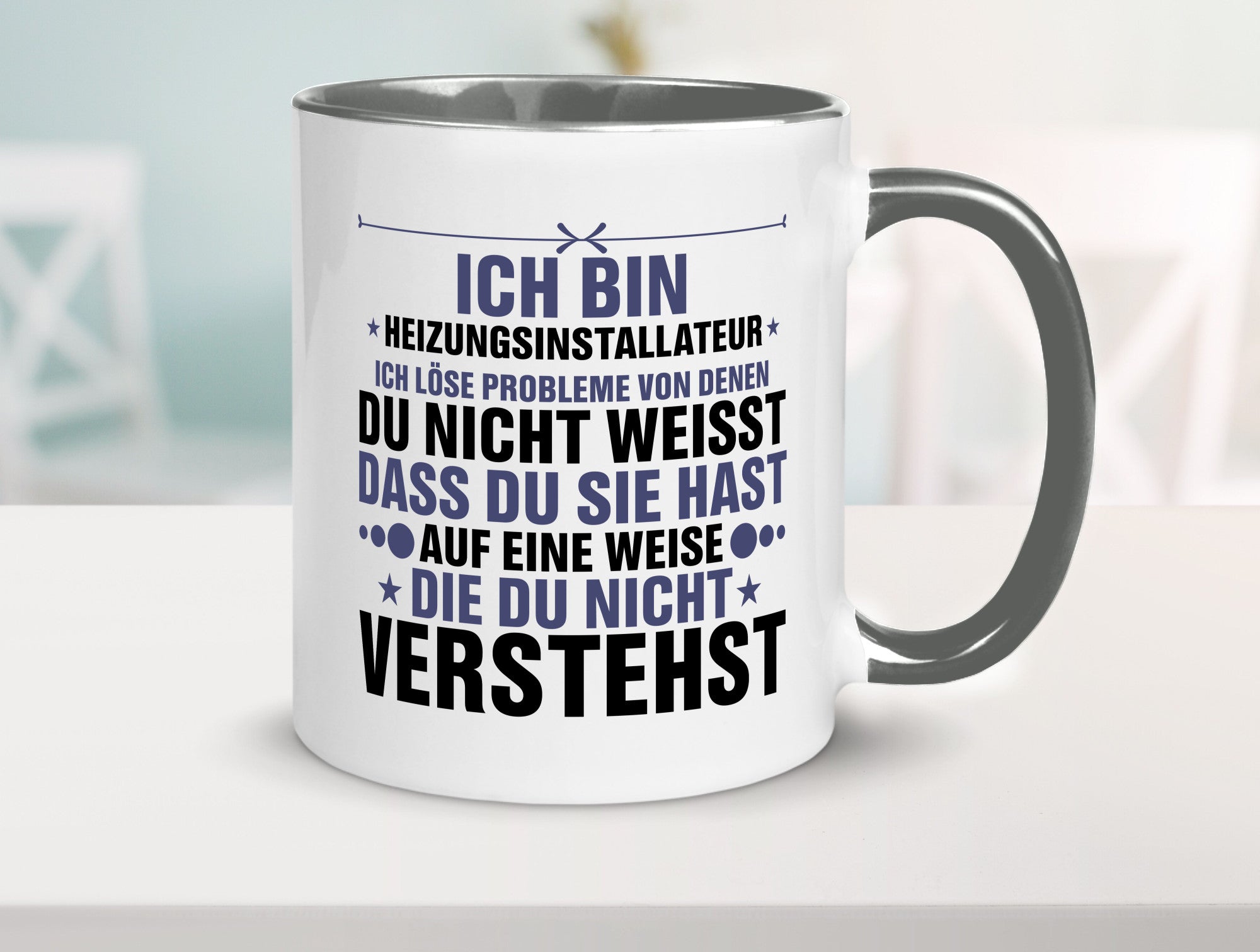 Löse Probleme: Heizungsinstallateur | Heizungsbauer lustiger Spruch Geschenk