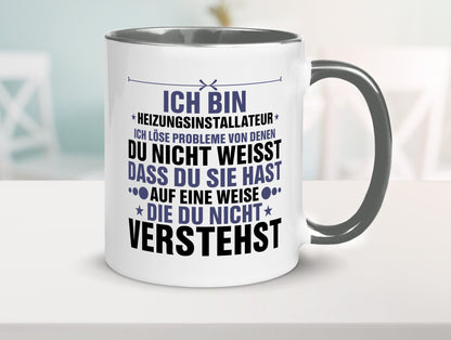 Löse Probleme: Heizungsinstallateur | Heizungsbauer lustiger Spruch Geschenk