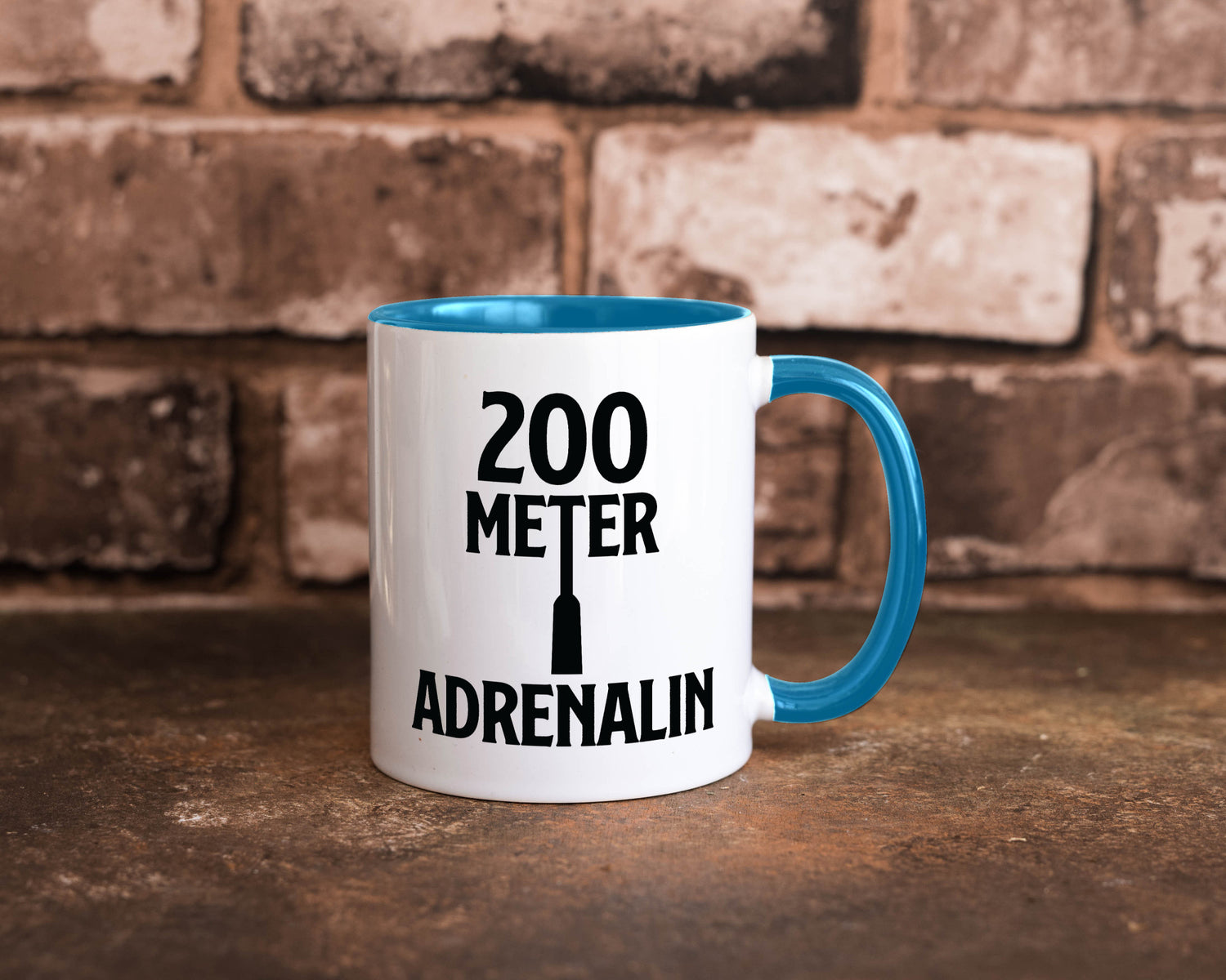 200 Meter Adrenalin v2 lustig Humor Geschenkidee Geschenk Tasse
