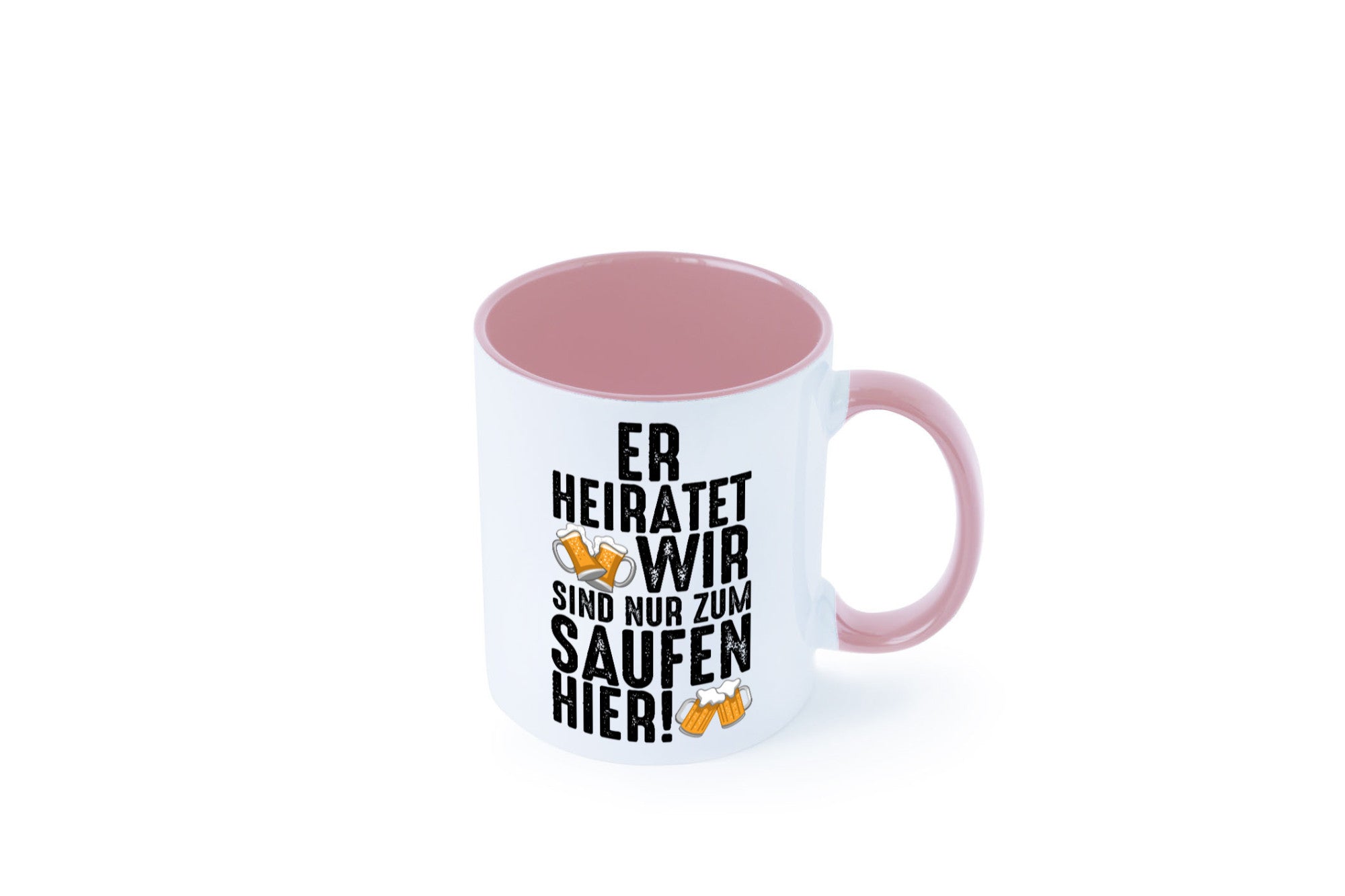 JGA | Er heiratet Junggesellenabschied Polterabend v2 lustiger Spruch Geschenk