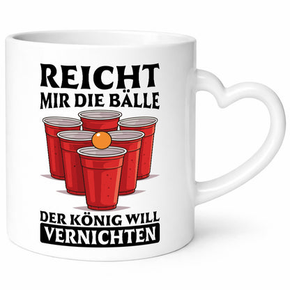 Der König will vernichten | Bierpong Bier lustig Humor Geschenkidee Geschenk