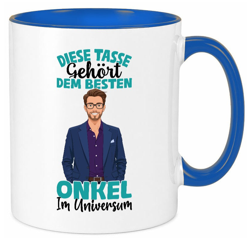 Im Universum: Onkel | Neffe Bruder Familie lustiger Spruch Geschenk Tasse